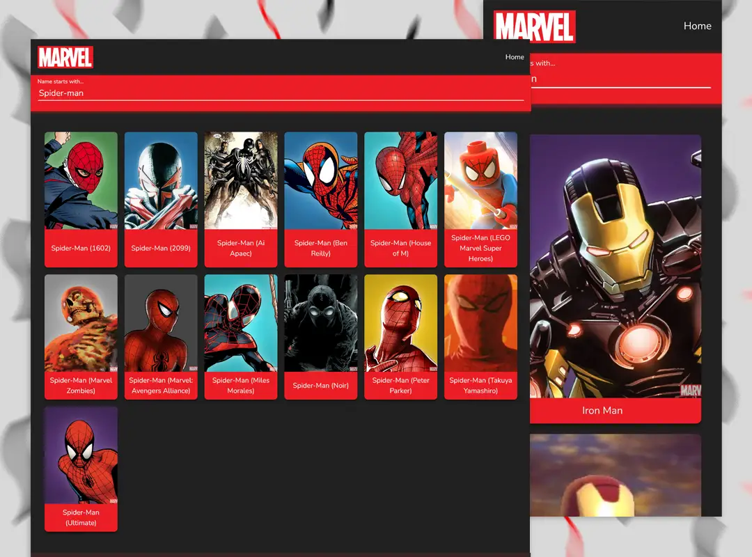 marvel-characters screenshot